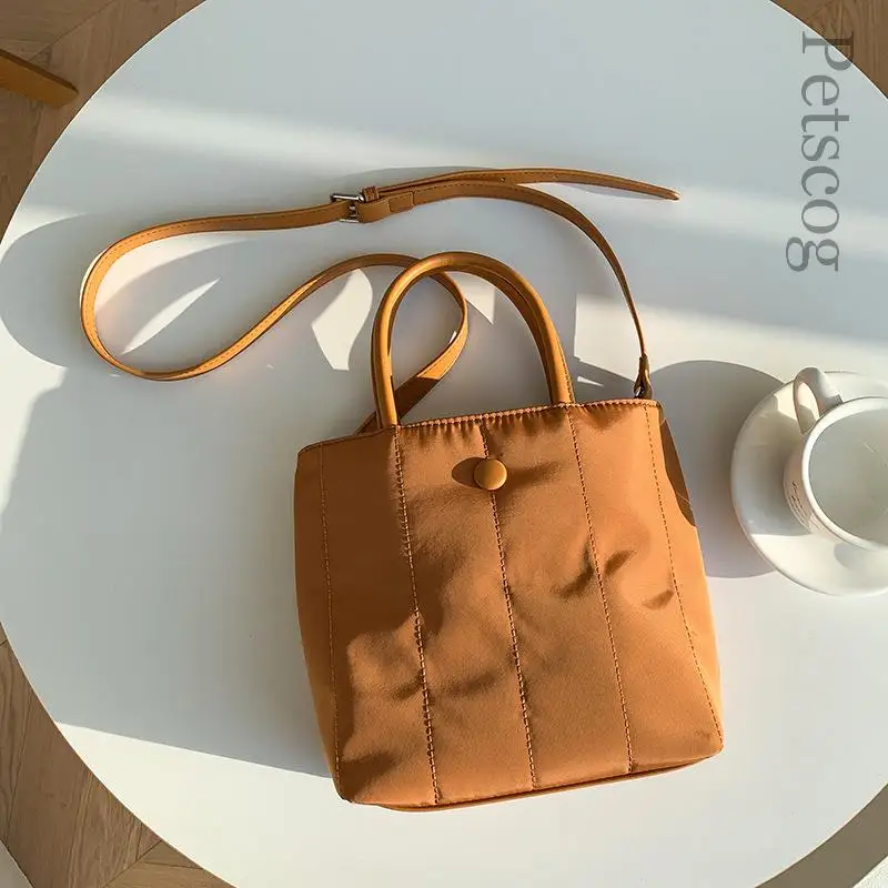 Spring Fashion Women's Crossbody Bag 2023 Nylon Solid Square Small Tote