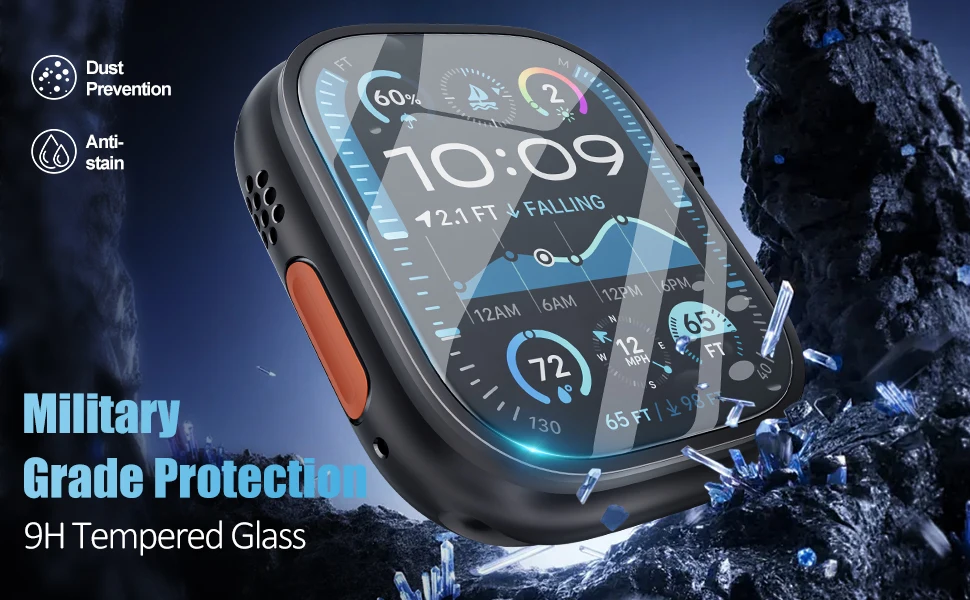 Screen Protector For Apple Watch Ultra 3 49mm Waterproof Auto-alignment Installation Tempered Glass Full Film iWatch Ultra 49 mm