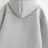 KEYANKETIAN Winter New Women's Zipper Hoodie High Street Unisex style Double Pockets Oversize Loose Sweatshirts Outerwear Top 5