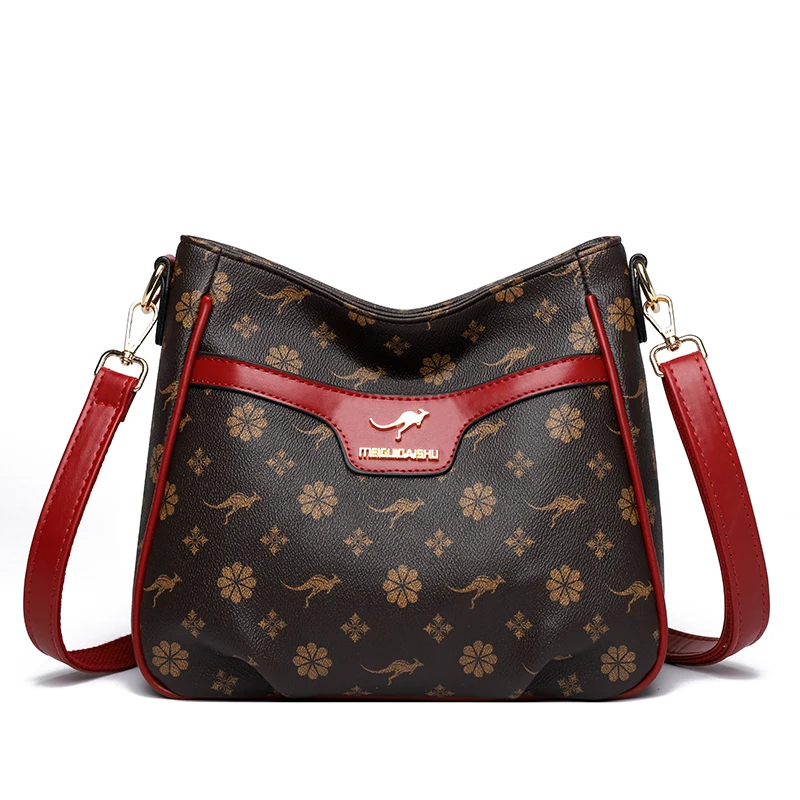 Brown with Red