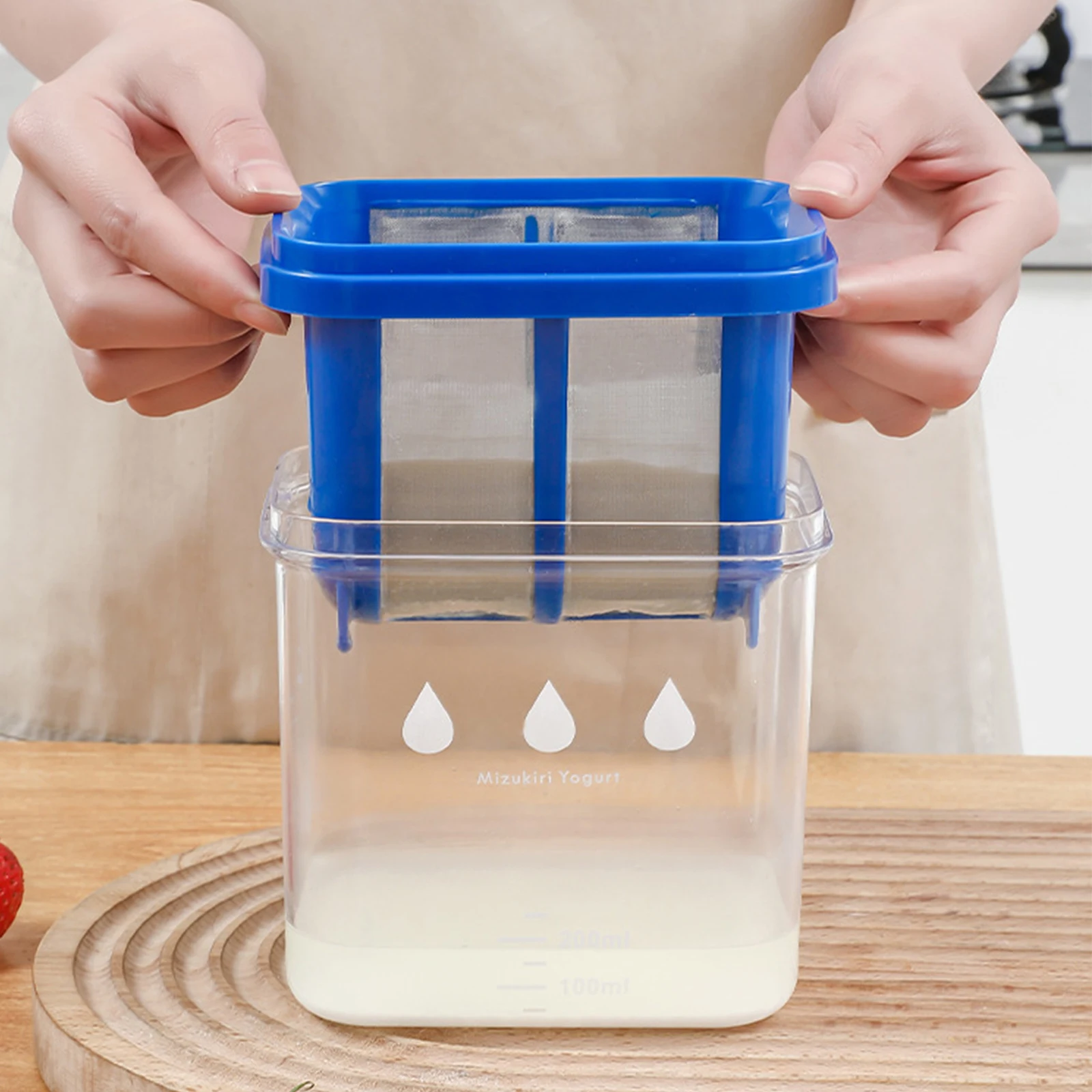 Colino Per Yogurt Greco 1100 Ml - Filtro Acciaio Inox 80 Maglie | Per Fare Yogurt Greco Fatto In Casa - Foto 9