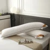 Quilted Elongated Pillow 1.2/1.5/1.8m Adult Elongated Couple Neck Care Long One Piece Pillow Neck Pillow for Hotels and Home Use 3
