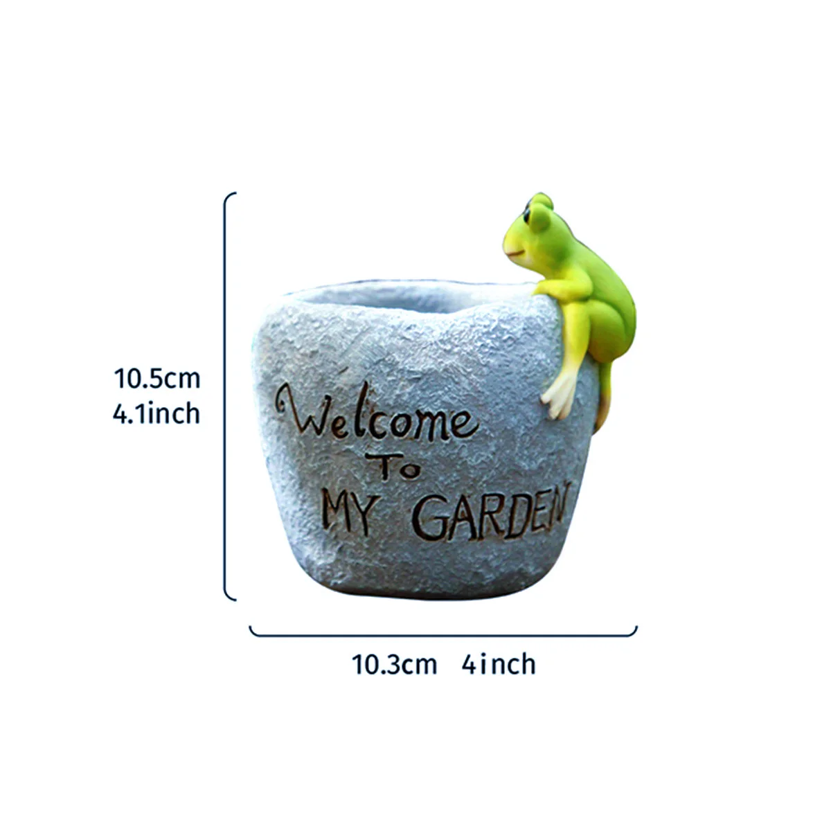 1PC, resin material cartoon frog prone pot garden decorative flowerpot, suitable for courtyard balcony decorative flowerpot
