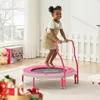 Mini Trampoline for Kids 3-6 with Foam Handle, 3ft Indoor Toddler Trampoline, No-Gap Cover