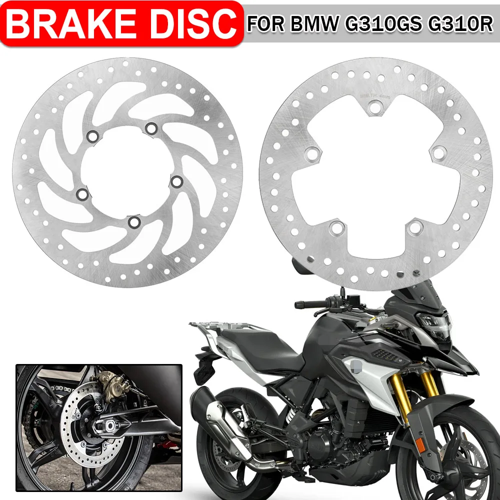 

Motorcycle Stainless Brake Disc Rotor For BMW G310GS G310R 2017 2018 2019 2020 G 310 GS G310 R 2021 Front & Rear Brakes Rotors