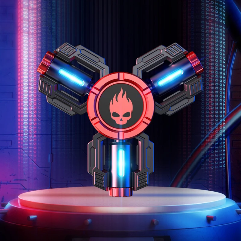 

Механическая броня, светящийся Спиннер, трехцветный многофункциональный металлический ручной Спиннер-трансформер, EDC, игрушка для снятия стресса для взрослых