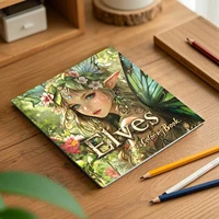 1pc Floral Fantasy Colouring Books for Teens and Adults 24 Pages DIY Gift Color Book for Relaxation and Creative Expression 2