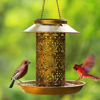 copper bird feeder