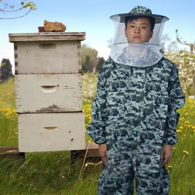 Gyakorlati Megbízható Kerek Sapka Méhészet Jumpsuit Poliészter Pamut Méhkabát Hatékony Kültéri