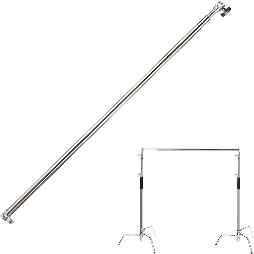 3M Max Length Telescopic Crossbar Photography Adjustable C-Stand Tripod Pole Sta