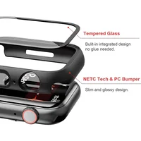 Housse de protection d'écran en verre trempé, pour Apple Watch série 9 Ultra 8 7 6 5 4 3 2 1 SE 49MM 45MM 41MM 40MM 44MM 42MM 49MM 3