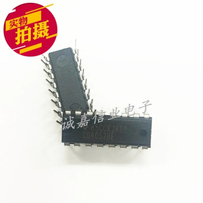 

10pcs/Lot CD4052BE DIP-16 Analog Multiplexer Dual 4:1 16-Pin Multiplexer Switch ICs Operating Temperature:- 55 C-+ 125 C