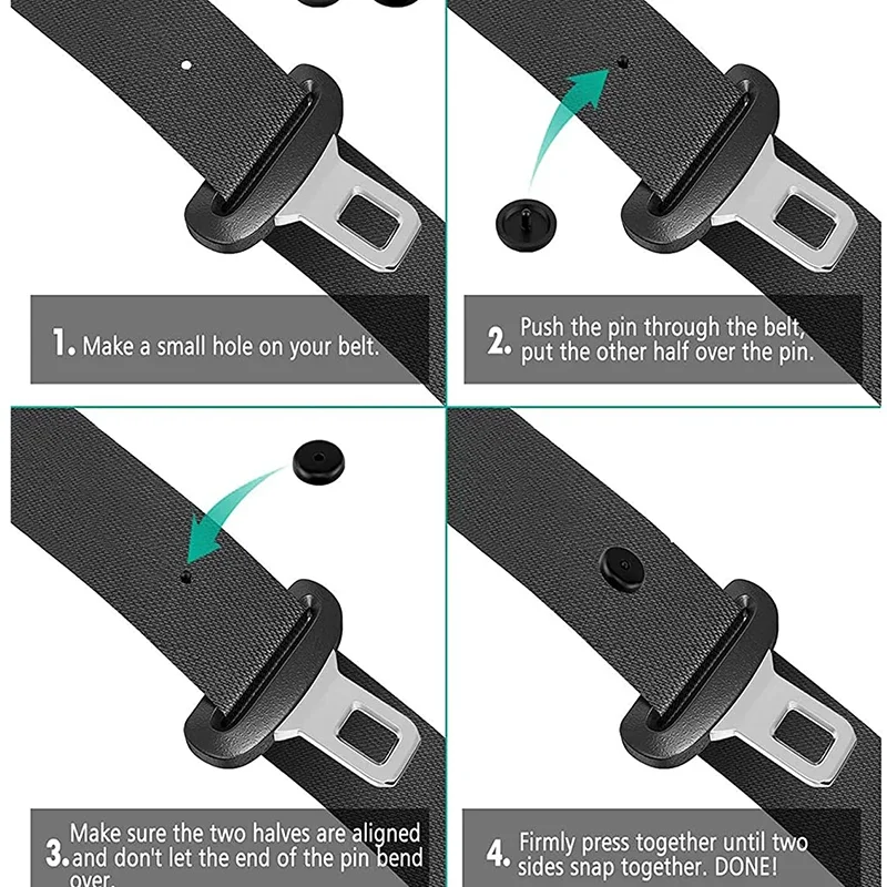 Car Safety Seat Belt Stopper Buckle 5 15Pcs Auto Seat Belt Spacing Limit Stop Plastic Anti slip Belt Stop Button Seat Belt Stopper