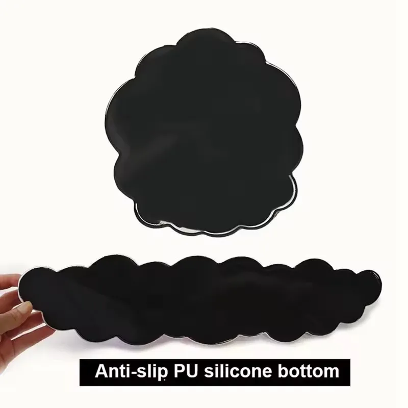 3pcs Keyboard Wrist Rest Pad Set, Ergonomic Leaf Shape Mouse Pad With Non-Slip PU Base, Pain Relief Memory Foam Mouse Wrist Rest