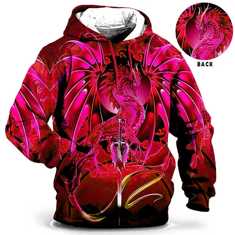 IPOVOQ Tuta da Uomo Set Viking Warrior 3D Stampato Felpa con Cappuccio e Pantaloni Jogger Suit Due Pezzi Set Felpa Casuale con Cappuccio Set