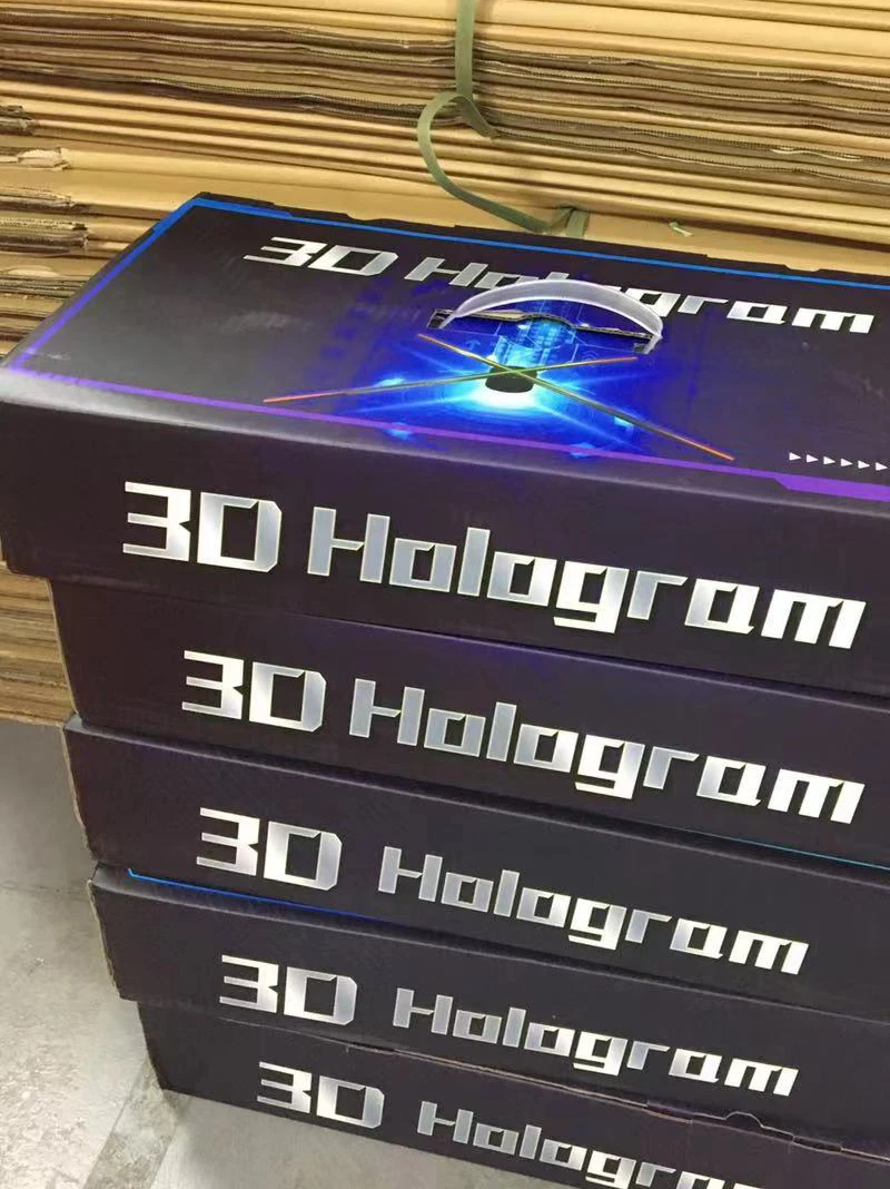 와이파이 앱 제어 3D 홀로그램 led 팬, 5D 에어 홀로그램 광고 기계 옵션 65cm 85cm 홀로그램 광고 플레이어