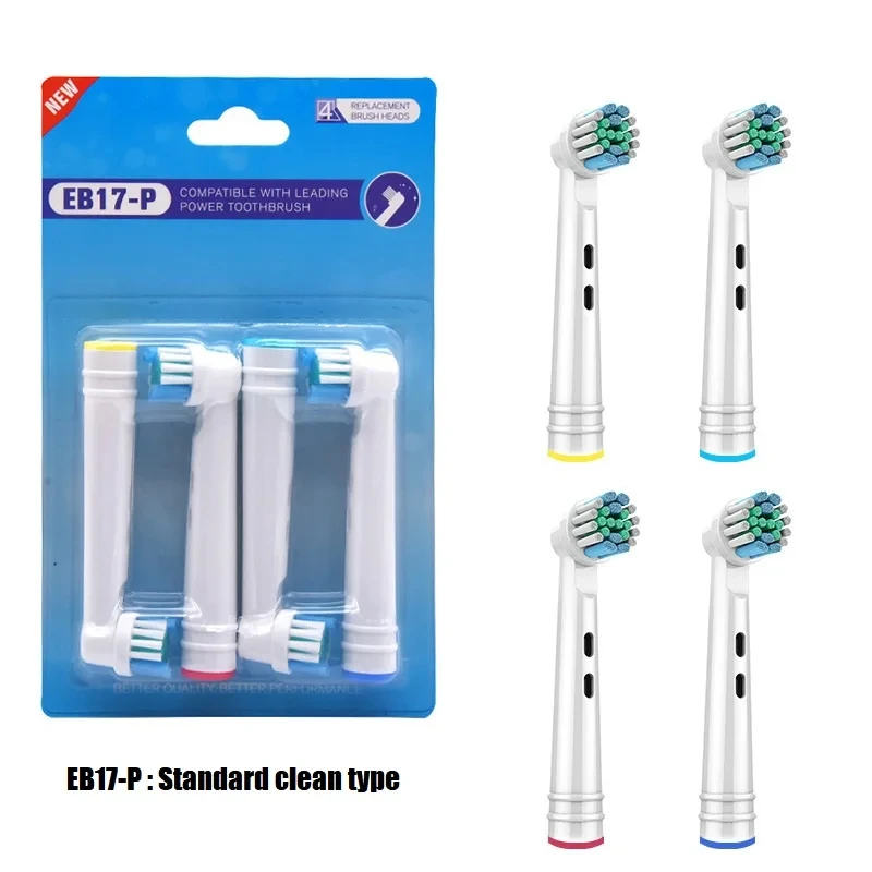 

4 PCS Whitening Electric Toothbrush Replacement Brush Heads Refill For Oral B Toothbrush Heads Nozzles Oral Clean Care