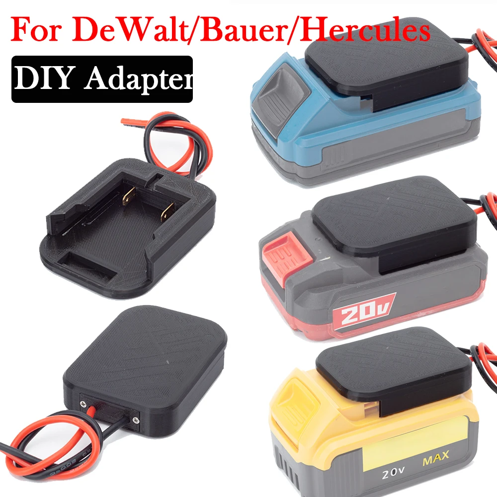 14AWGForDeWaltBauerHercules18V20VBatteryDIYAdapterPower