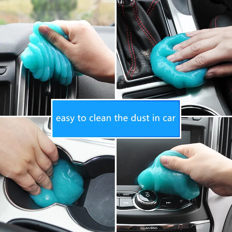 

Car Interior Magic Dust Cleaner Gel Air Outlet Vacuum Mud Compound Dust Remover Cleaning Clay for Phone Laptop Computer Keyboard