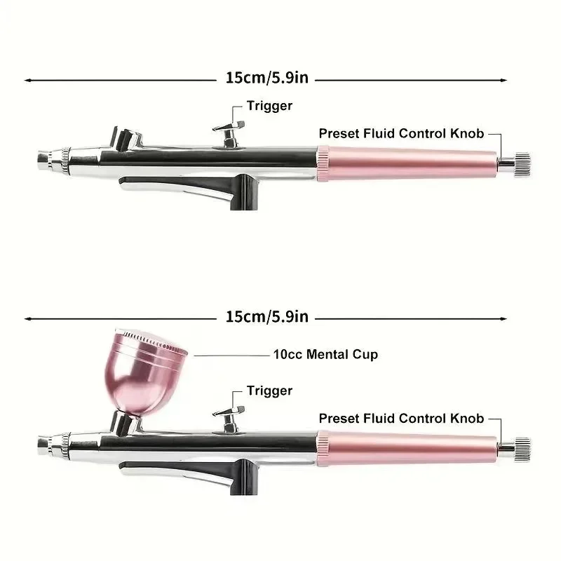 Airbrush 0.3mm Spray Gun for Model, Cake, Car Painting