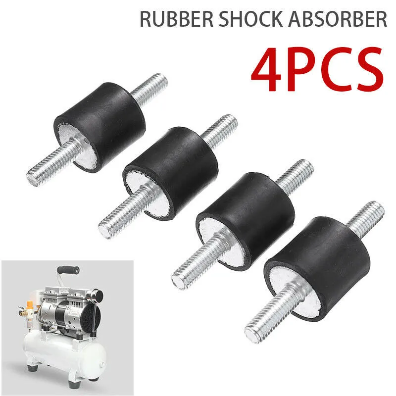 4 X Rubber Buffer Set Vibration Damper Silent Block Rubber Metal Buffer  Protects Against Vibration Interference M5 M6 M8