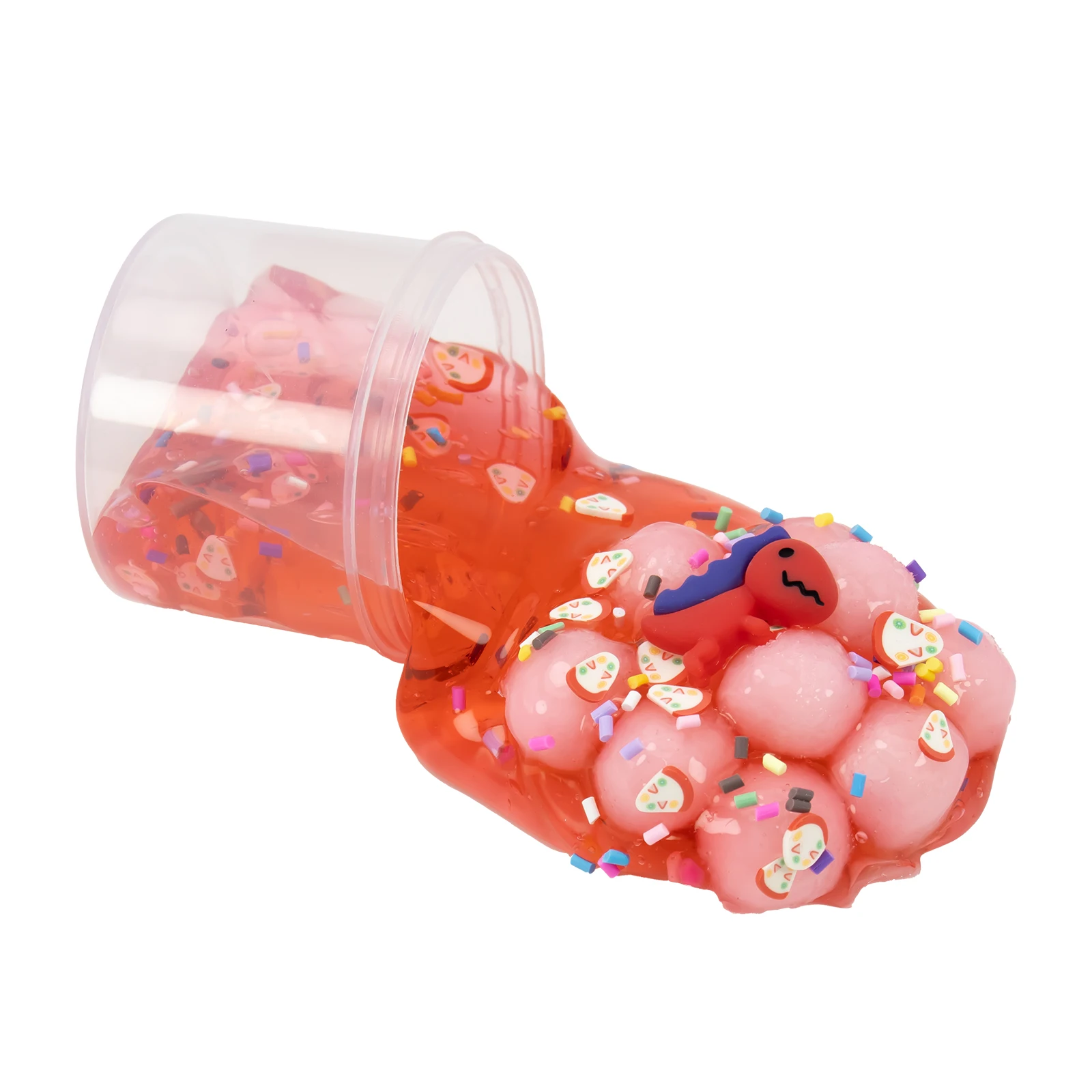 2.37oz Jelly Cube Crunchy Crystal Slime kit Clear Sticky Slime Soft DIY Non-Sticky Stretchy Sludge Party Favors Birthday Gifts slime kit