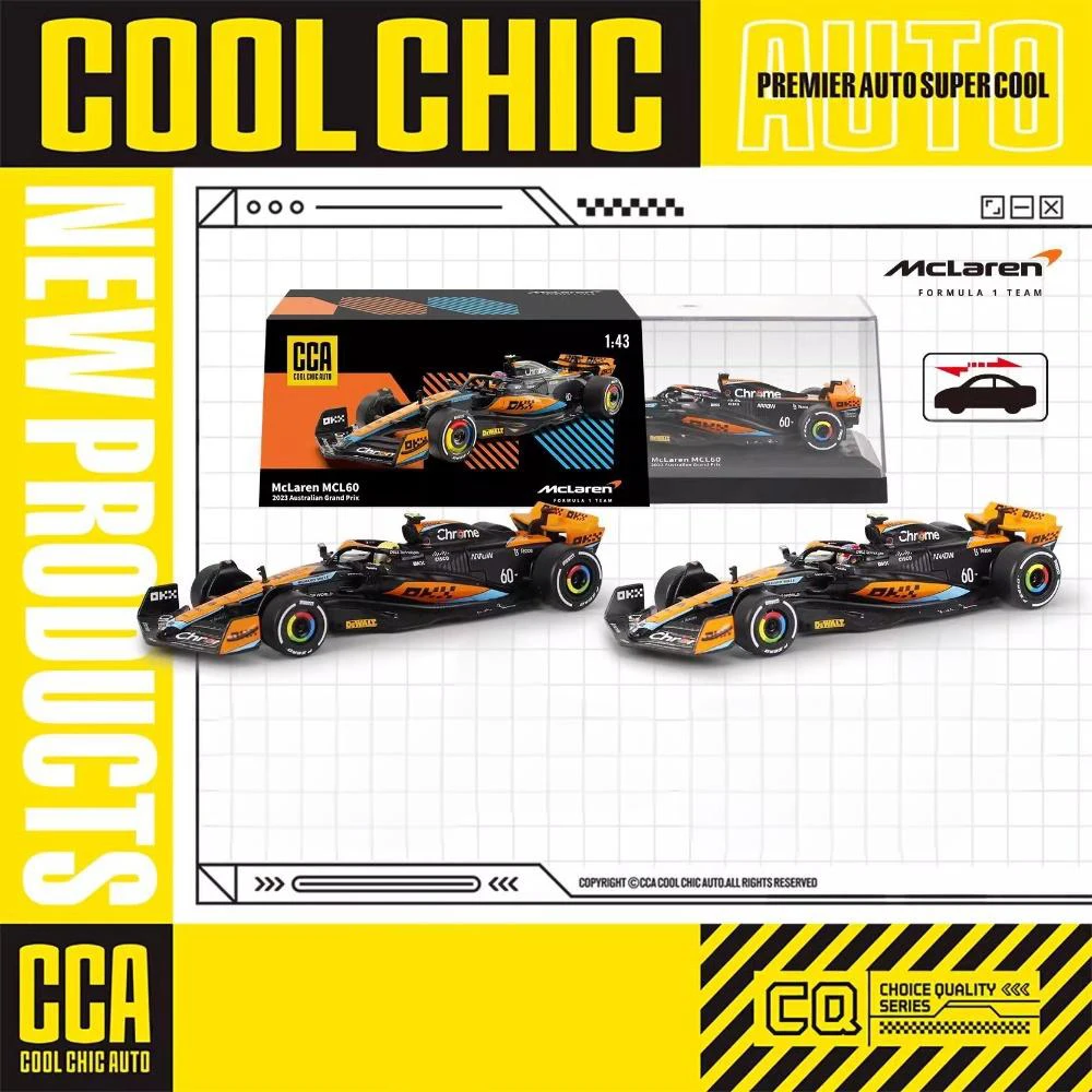 1:43 MCL60 2023 4  Lando Norris P2 영국 GP Mclaren F1 81 오스카 피아스트 디캐스트 합금 모델 컬렉션 클래식 러브 취미