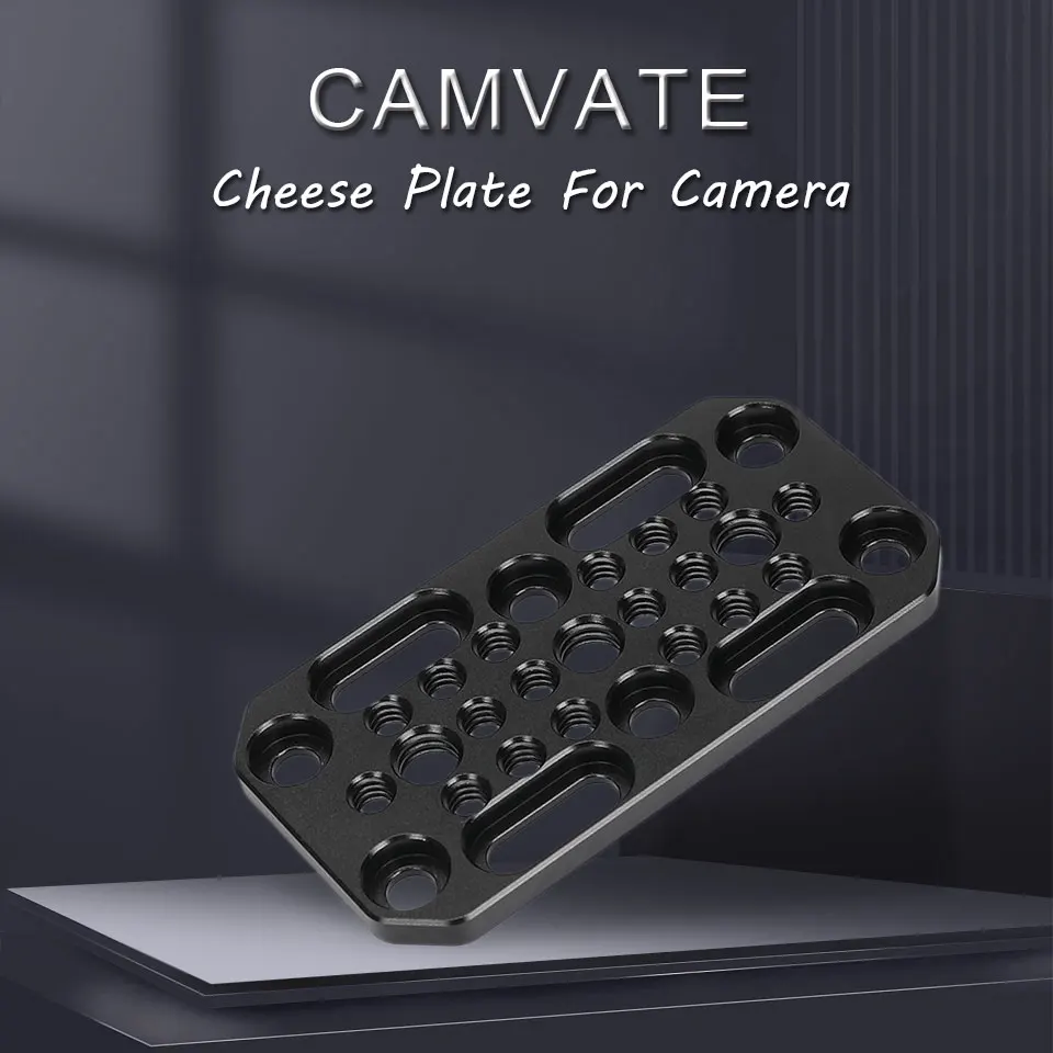 Multihole Cheese Plate Camera Mount Expansion Board With 1/4" & 3/8" Mounting Po