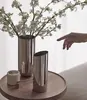 Flower Vase Decorative Centerpiece For Home or Wedding SUS304 Stainless Steel, 9" Tall (Silver) 5