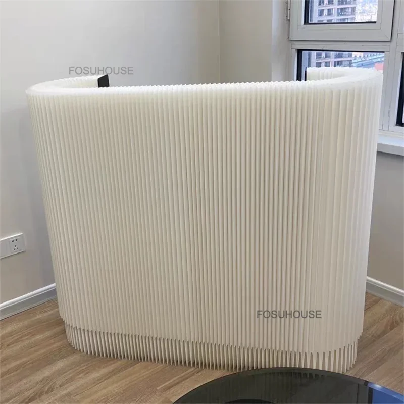 Creative Reception Desk Shopping Mall Exhibition Mobile Reception Desks Shop Simple Counter Clothing Store Front Desks Cashier