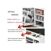 Shoe Rack and Entryway Bench: Stylish Storage Solutions for Kids and Adults with Hidden Leather Upholstery 2