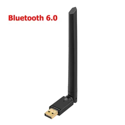High - Speed USB Bluetooth Adapter with Antenna for Wireless Audio Transmission (Bluetooth 6.0)