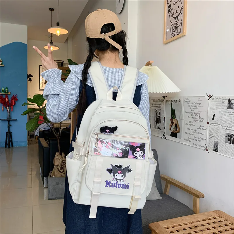 

Kawaii Sanrio Cinnamoroll backpack aestethic Backpacks Large Capacity Student Campus School Bag Cartoon gifts wholesale