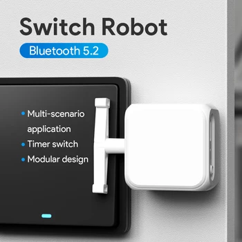 Nuovo Interruttore Smart Bluetooth a Levetta, Robot Dita Intelligente con Braccio Regolabile, Supporto Fingerbot per Tuya Smart, Google e Alexa Voice
