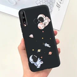 Cover per telefono in silicone morbido con motivo marmorizzato e fiori