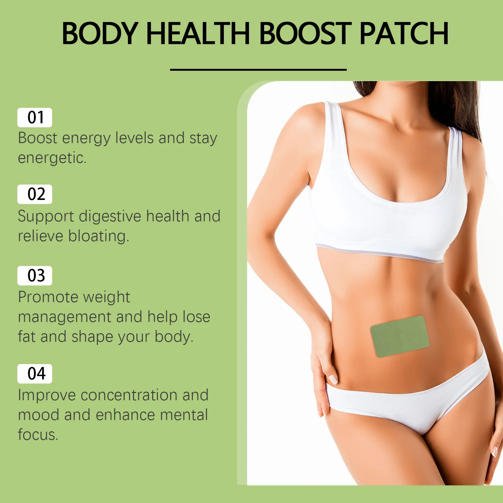 Belly Slimming Patch Waist Shaping Tighten Help Digestion Improve Stomach Enhance Energy Body Health Control Detox Navel Sticker