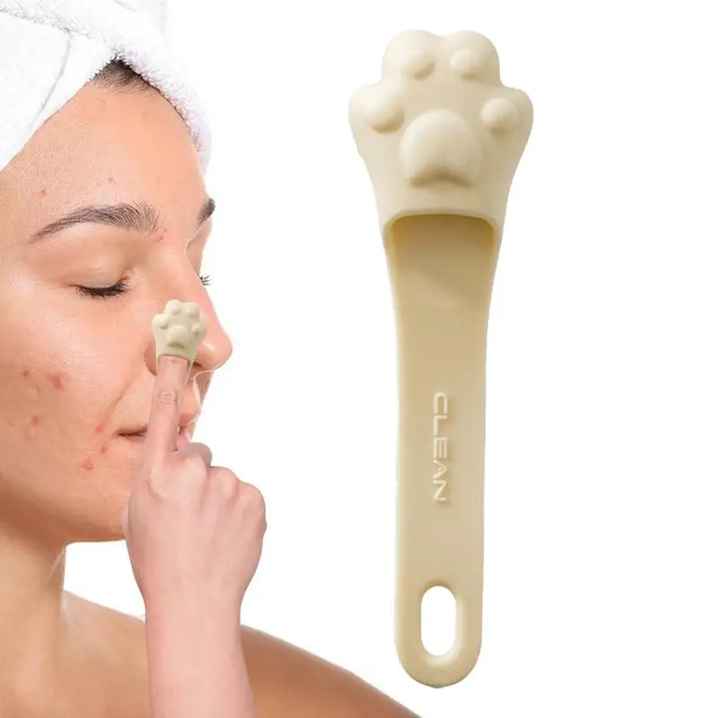 

Силиконовый скребок для лица, Массажная щетка, супермягкий удобный скребок для лица в форме кошачьей лапы, ручной коврик, скребок, очищающее средство для лица