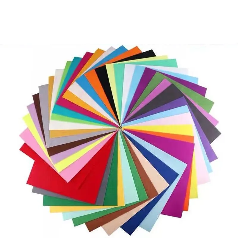40Pcs 6x6" Felt Fabric Sheet 15*15cm Nonwoven Fabric Assorted Color Felt Cloth Sewing Material For DIY Patchwork Handicrafts Toy