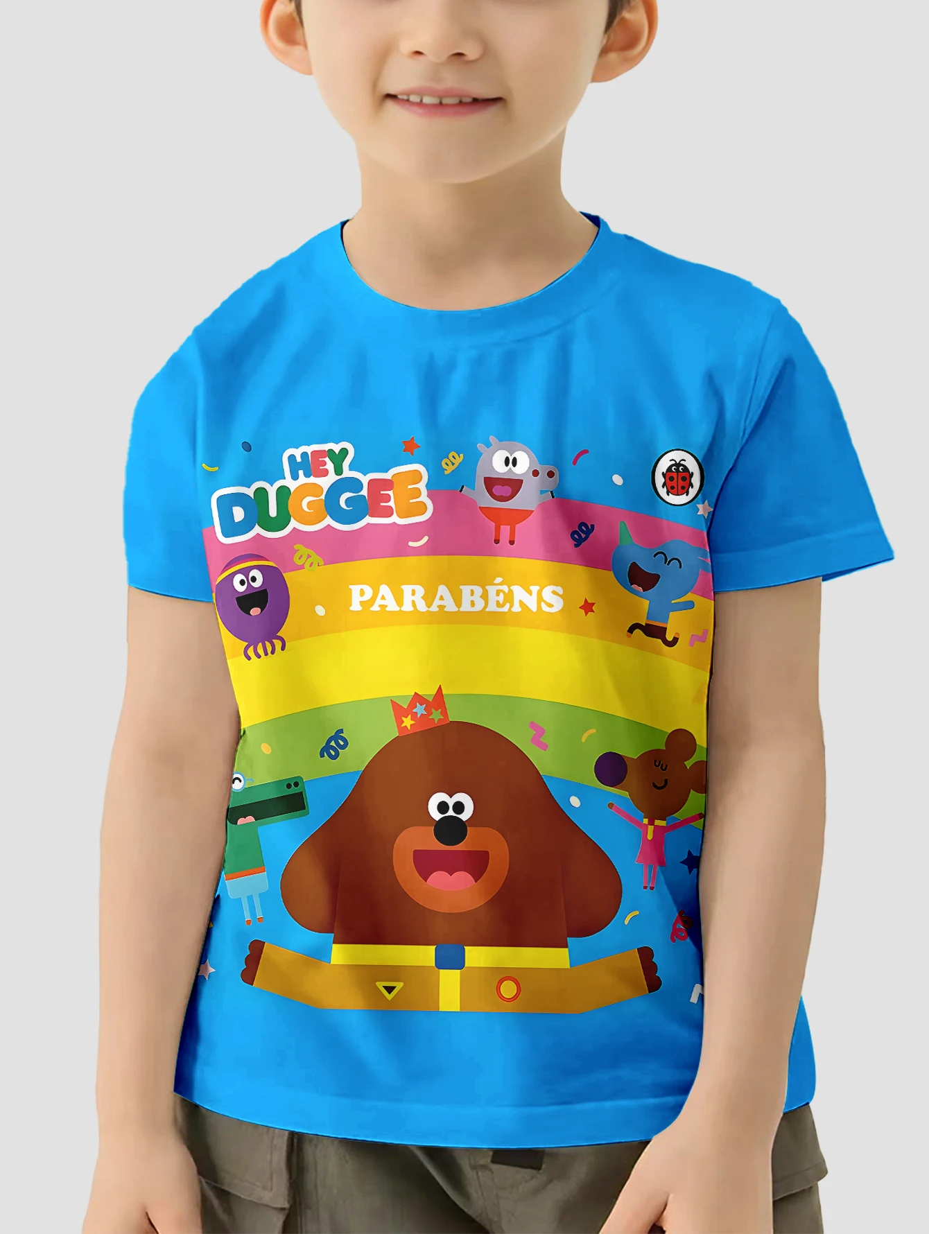 Cute Hey-D-DuggeeS 3D Print Baby Clothing 5 to 14 Years Male Outdoor Clothes for Children Boy Girl Child T-Shirt Top Shirts 6