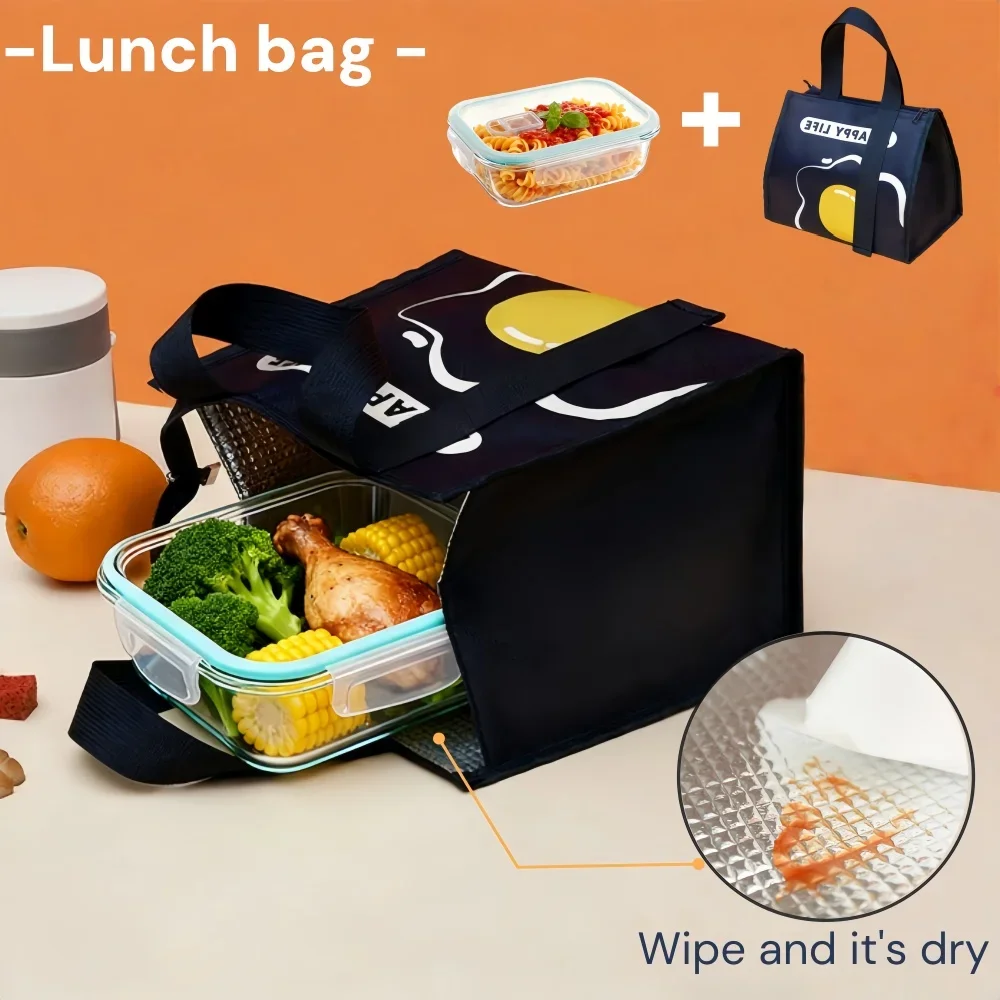 Glass Meal Prep Containers with Locking Lids - Airtight, Microwave & Dishwasher Safe Bento Box