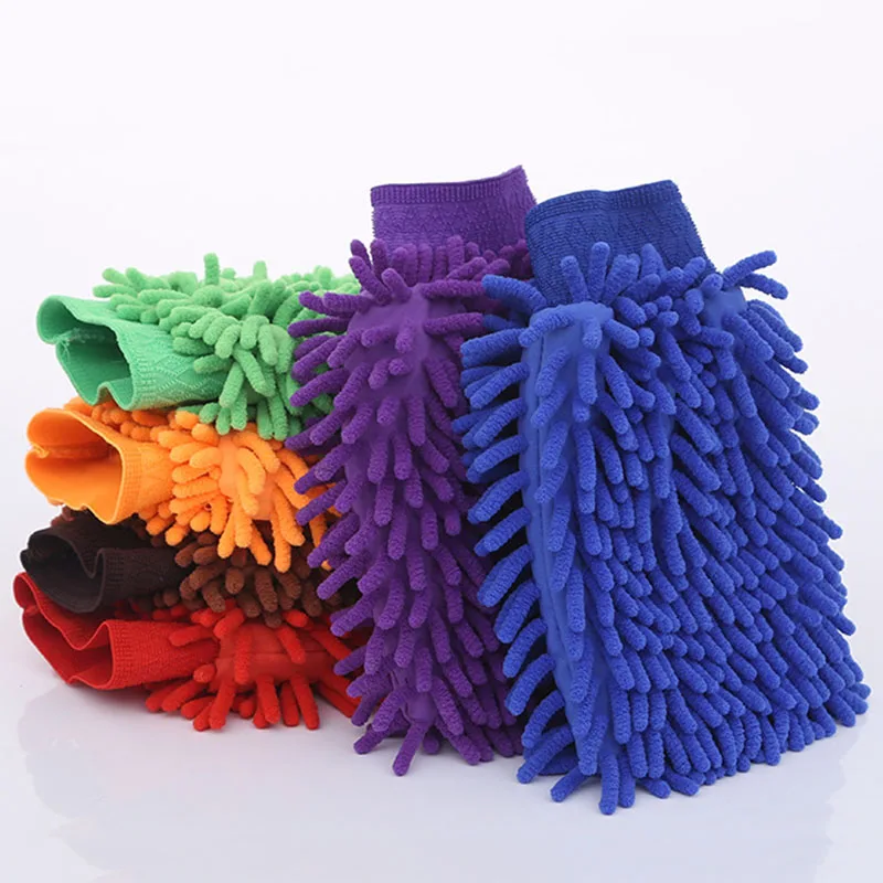 Plush Chenille Car Wash and Detailing Glove
