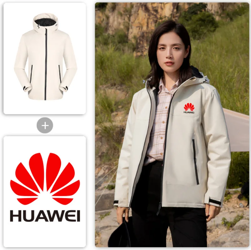 Hiking Windproof Jacket Mountaineering Outdoor Camping Skiing Raincoat Waterproof Hooded Jackets print embroidery