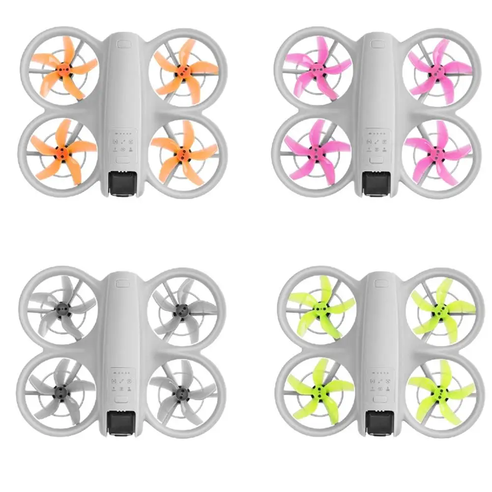 Paire d'hélices grises compatibles DJI Mavic Mini, conçues pour une performance stable.