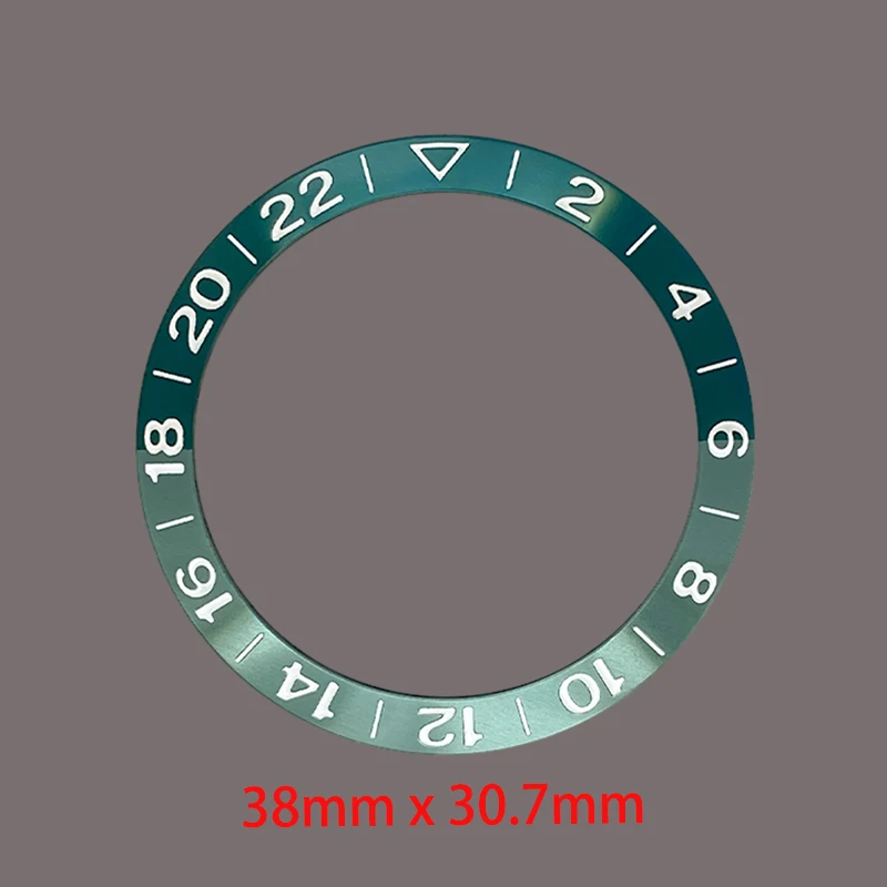 Curved Aluminium Watch Bezel Insert - 38mmx30.7mm
