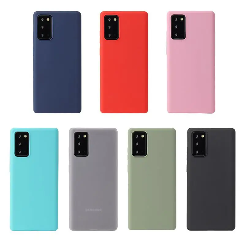Matte Silicone Soft Candy Color Phone Case - Universal Back Cover