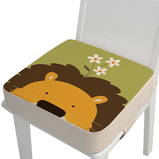 Sponge Baby Increased Booster Seat Cushion Anti-slip Cartoon Highchair Mat Kids Food Chair Pad Heightened Dining Chair