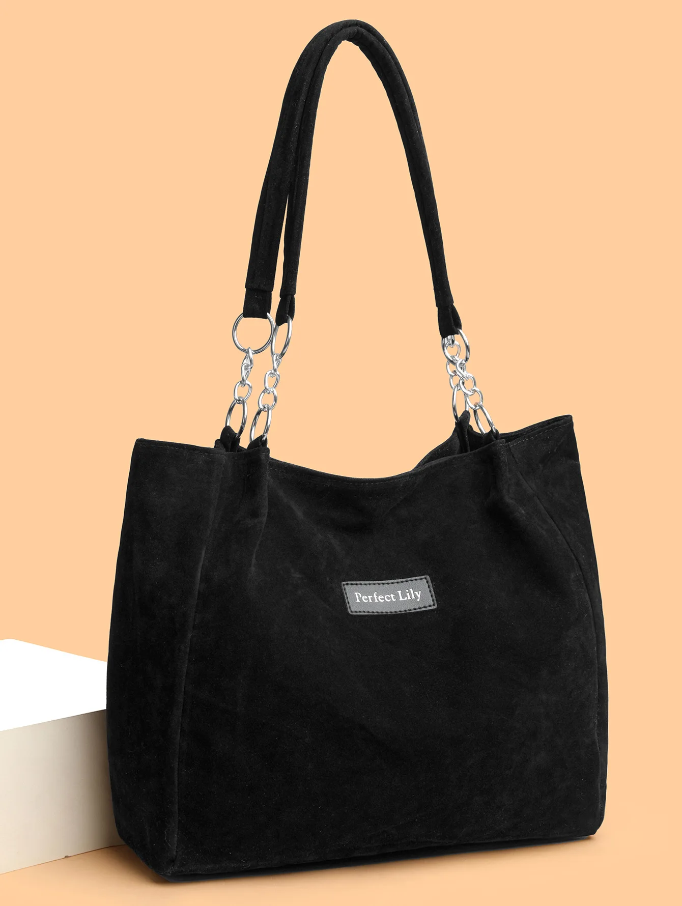 European American Herbst Winter große Kapazität Wildleder Damentasche, Vintage Handtasche Damen Umhängetasche, Retro Faux Wildleder Tragetasche – Detail 30