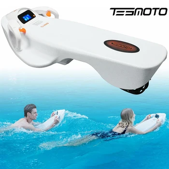 TESMOTO Electric Surfboard 40-80 Minutes Playtime Water Sports Bodyboard Electric Kickboard for Women/Men Swimming Pool 2