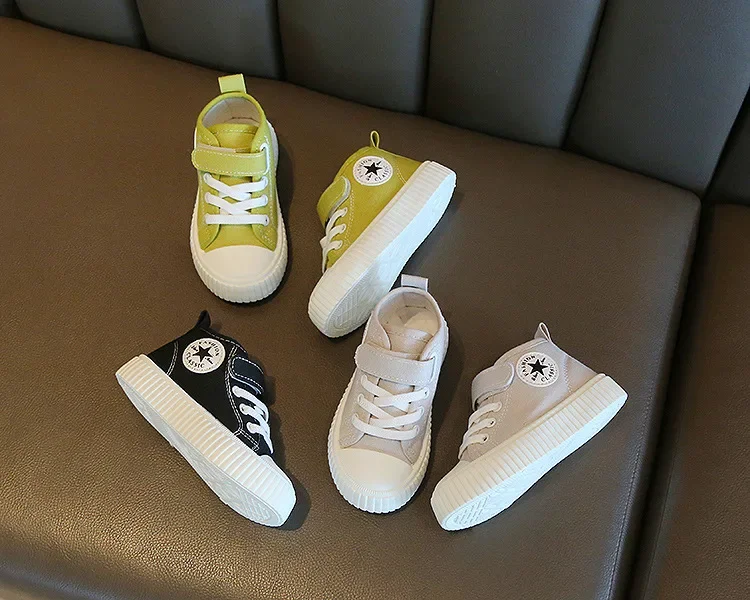 Kinder Canvas Sneaker Jungen Mädchen Weiche Sohle Bequeme Schuhe_voghion.com