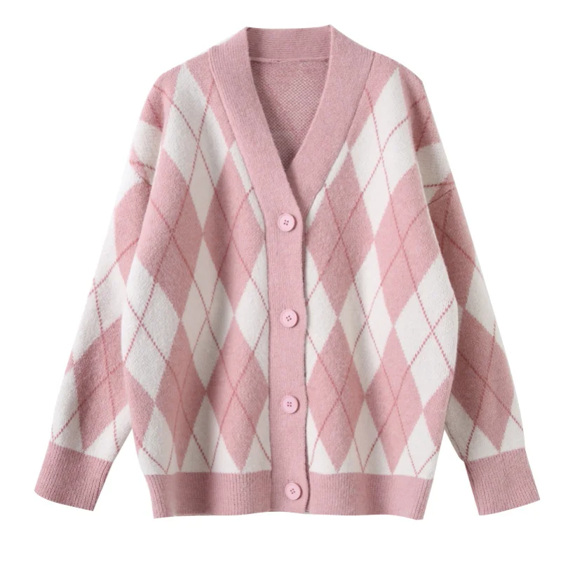 Knitted Sweater Cardigan Woman Coat 
